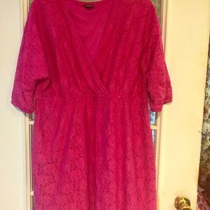 Torrid Hot Pink Lace dress
